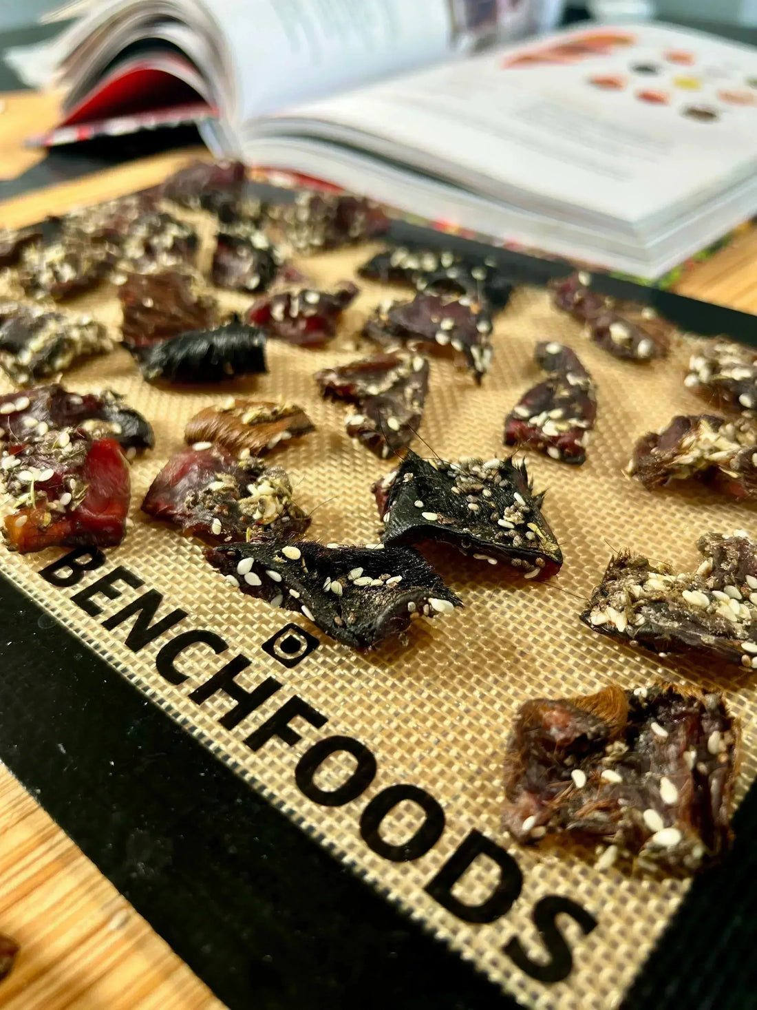 Honey Almond Cow Lip Jerky - chefsanddogs