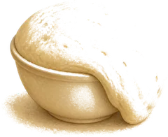 Raw bread dough